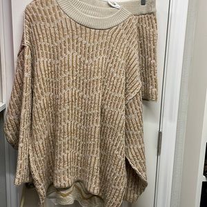 Free People Beach Malibu Sweater and Shorts Set